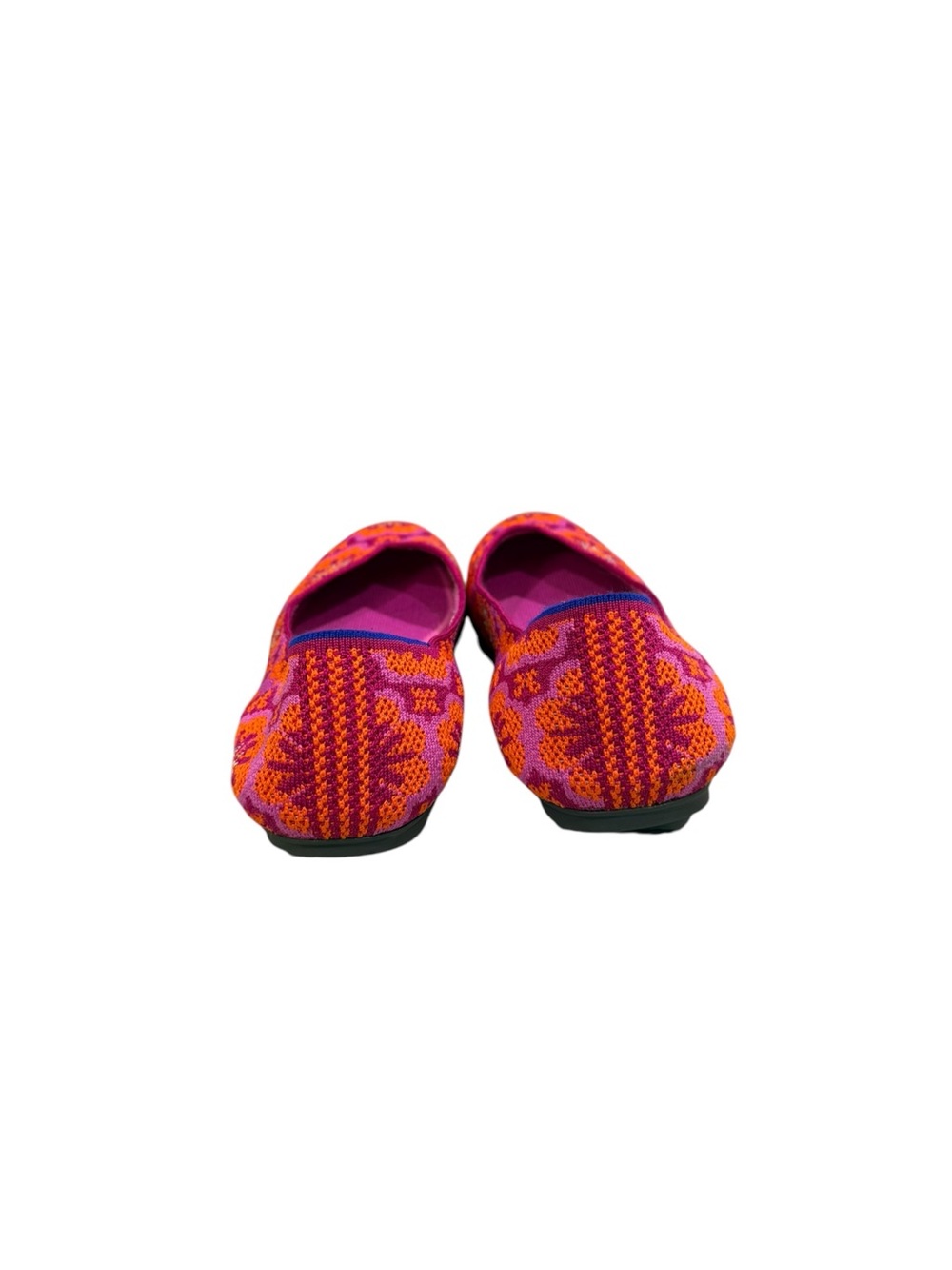 Rothy's Limited Edition Lotus Burst Pink and Orange Floral Knit Ballet Flats - Picture 4 of 9